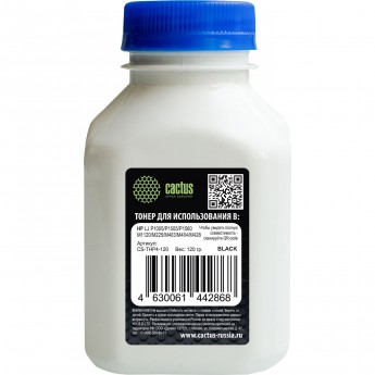 Тонер CACTUS CS-THP4-120 для заправки картриджей CE285A, CE278A, CB435A, CB436A CS-THP4-120, черный, флакон 120 гр.